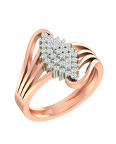 18K Gold & Diamond Ring For Women KRA10070